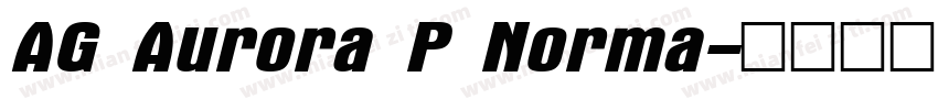 AG Aurora P Norma字体转换